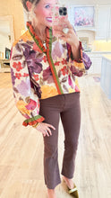 Ecru Floral Print Long Sleeve Top