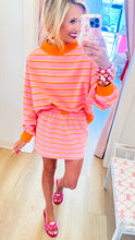 Pink and Orange Stripe Skort Set