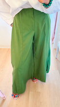 Green A Line Palazzo Pants