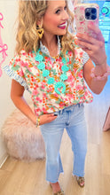 Cream Floral Print Blouse
