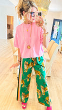 Green Tiger Wide Leg Pants
