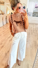 THML Brown Horse Knit Vest