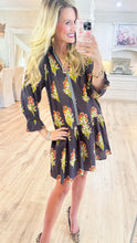 THML Floral Detailed V Neck Dress