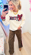 Ivory Merry Plaid Sweatshirt