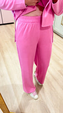 Pink Scuba Slit Top and Pant Set