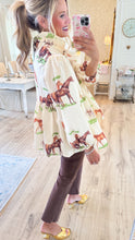 Beige Horse Blouse