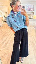 Black Wide Leg Lux Knit Pants
