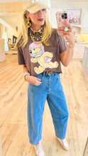 Mocha Football Bear Top