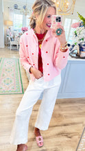 Deal Of The Day Pink and Red Heart Cardigan
