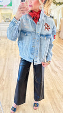 Deal of the day Light Denim Western Embroidered Jacket