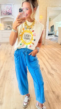 Day Blue Mineral Washed Barrel Pants