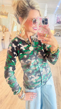 Taupe Multi Faded Camo Cardigan