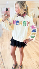 Cream Merry Merry Merry Sweatshirt