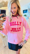 Pink Holly Jolly Sweatshirt