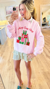 Merry Every Thing Pink Sweatshirt