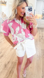 Off White Wrap Skort