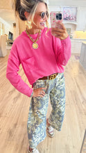 Sage Camo Barrel Jeans