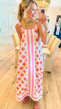 Pink Multi Flower Motif Printed Midi Dress