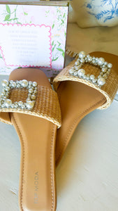 Beige Pearl Sandal