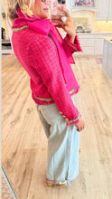 Pink and Green Tweed Blazer