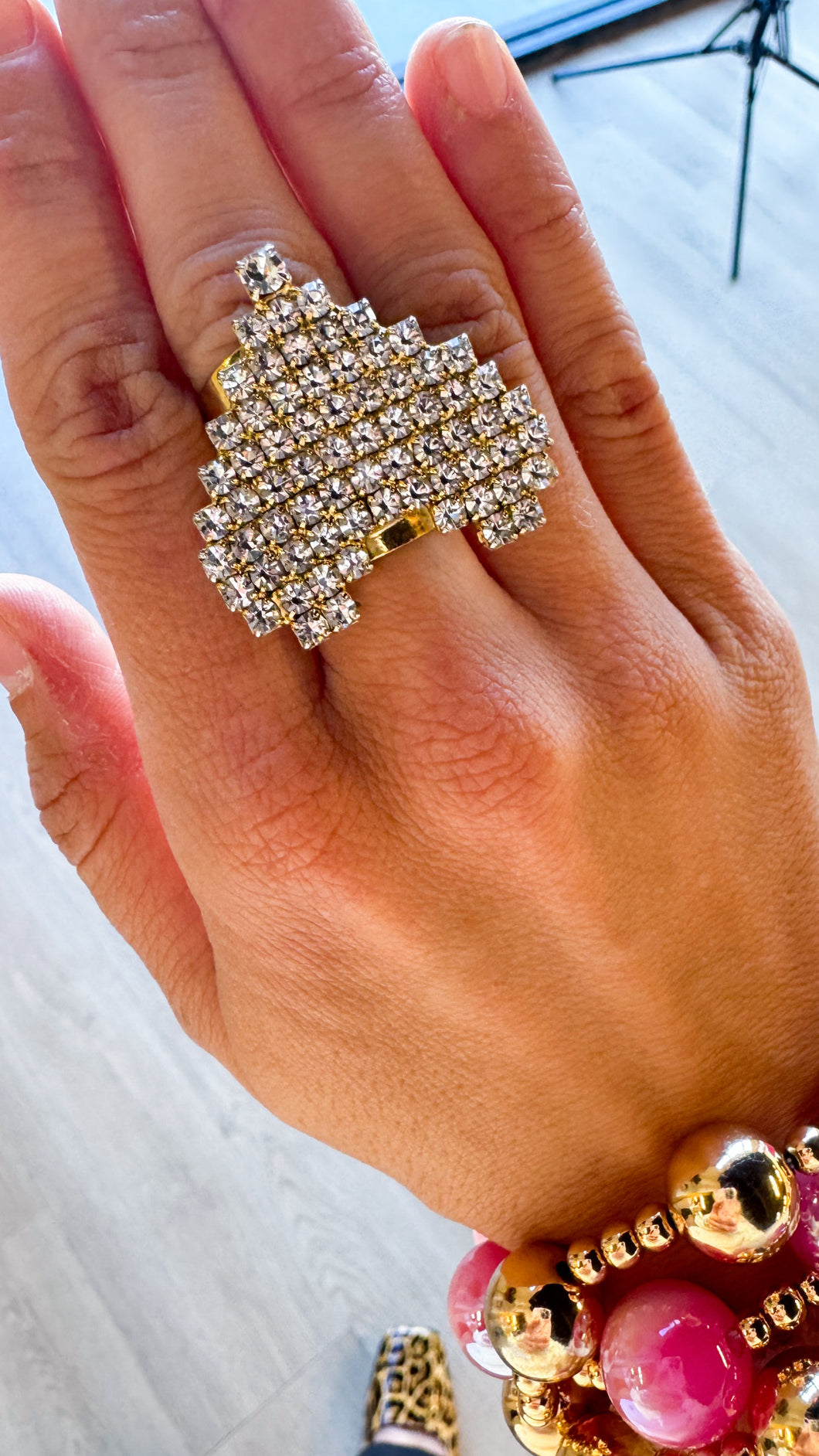 TOVA Jeweled Heart Ring