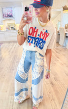Denim Patch Pants