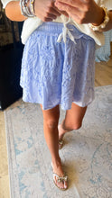Light Blue Floral Detail Skirt