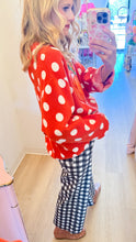 Queen of Sparkles Pumpkin Polka Dot Sweater