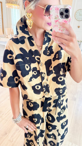 Ivy Jane Khaki Flower Jacket