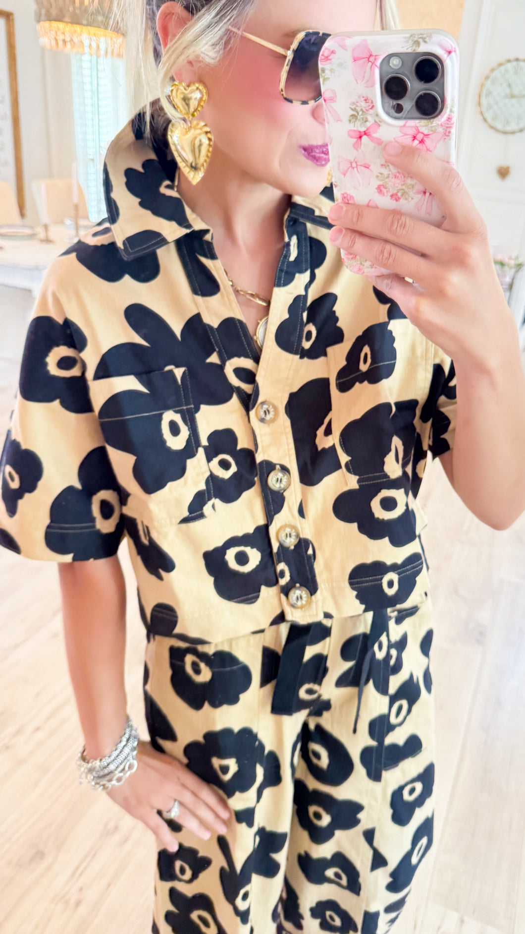Ivy Jane Khaki Flower Jacket