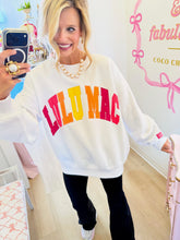 Lulu Mac White and Multi Color Sweatshirt