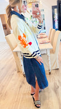 Cream Motif Knit Cardigan