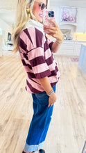 Pink Stripe Polo Tunic