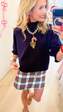 White Christmas Plaid Skort