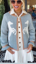 THML Grey Horse Knit Cardigan