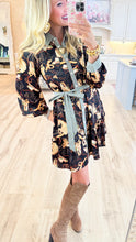 Black Multi Horse Print Mini Dress