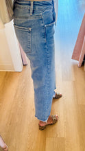 Light Denim Mid Rise Straight Leg Jeans