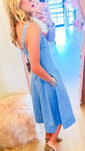 Fit & Flare Washed Denim Dress