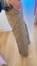 Leopard and Stripe Mixed Design Pants