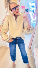 Beige and Taupe Accent Pullover
