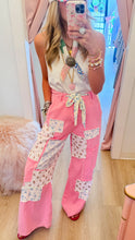 Pink Multi Denim Patchwork Pants