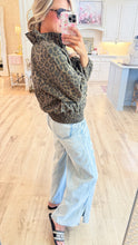 Chocolate Leopard Zip Up Jacket
