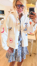 White Western Embroidered Jacket
