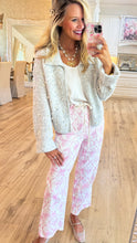 Pink Coquette Printed Barrel Pants