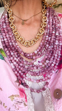 Gold Textured Chain Necklace