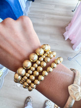 Gold Multi Size Beaded Bracelet Set of 4