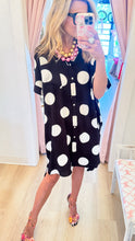 Black and White Polka Dot Shirt Dress