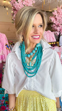 Multi Turquoise Beaded Necklace