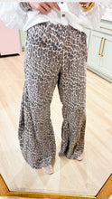 Brown Leopard Belled Jeans