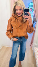Camel Stripe Button Down Top